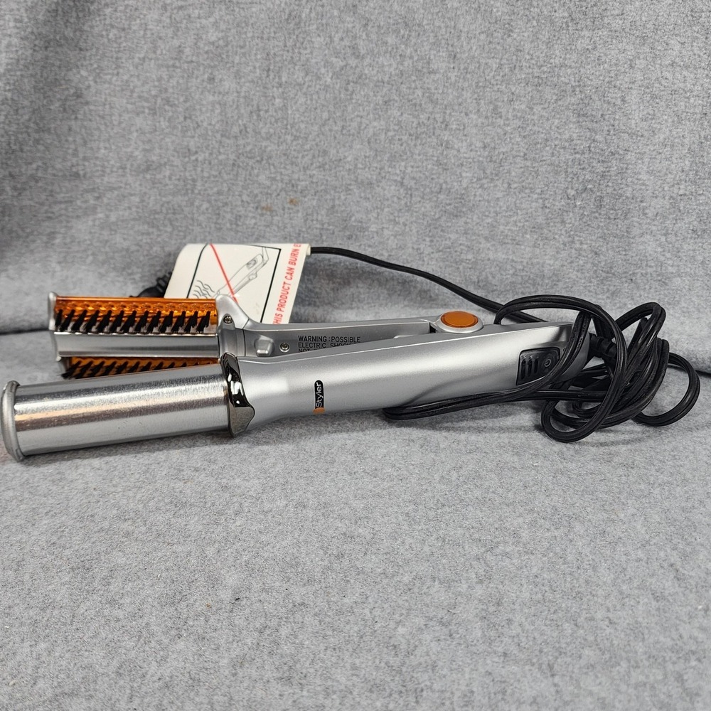 InStyler Rotating Curling Iron Silver Adjustable Heat Women Hair Tool Styling
